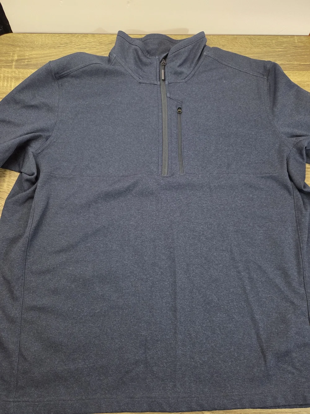 The North Face 1/4 Zip Pullover Sweatshirt Men's 2XL Blue Fleece Long Sleeve